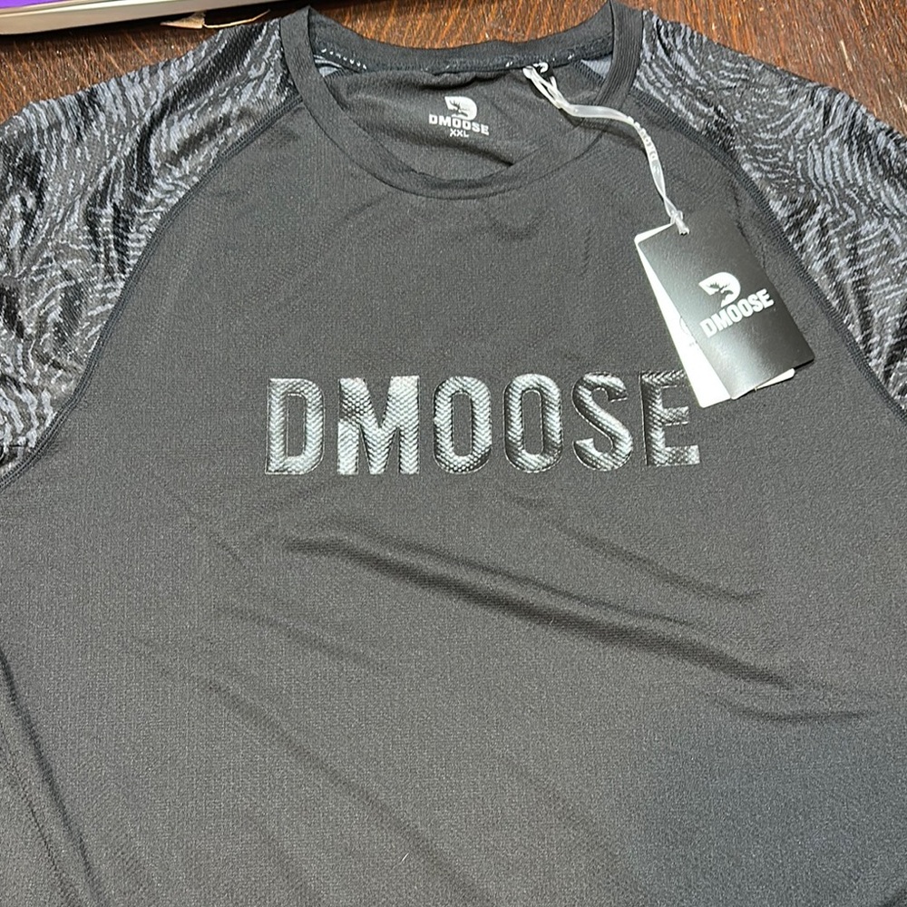 Black Raglan Short Sleeve Tee